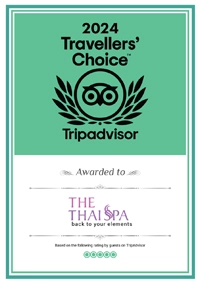 Tripadvisor Travellers' choice award won by The Thai Spa Singapore in the year 2024